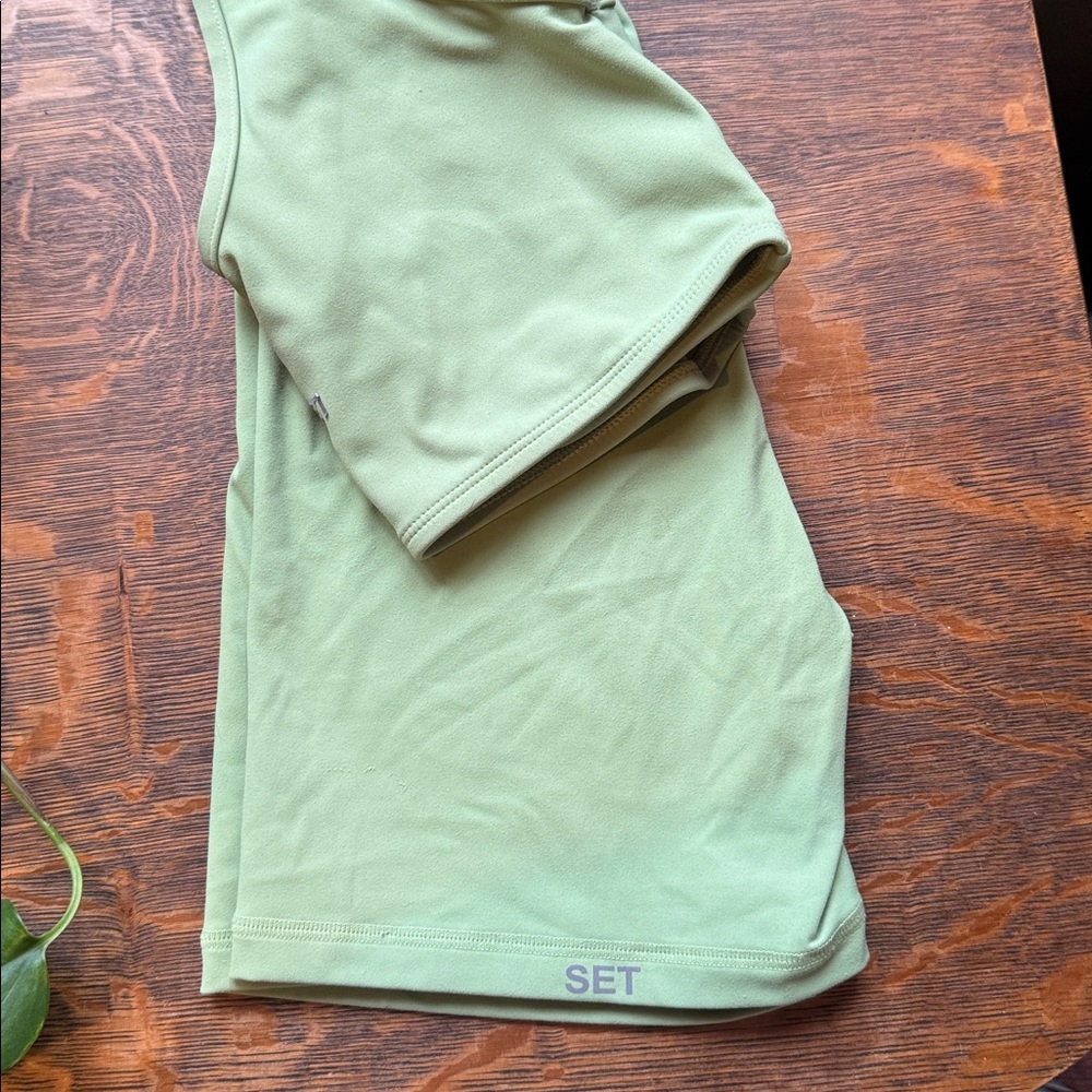 SET Active Light Green Sportbody set | with long leggings